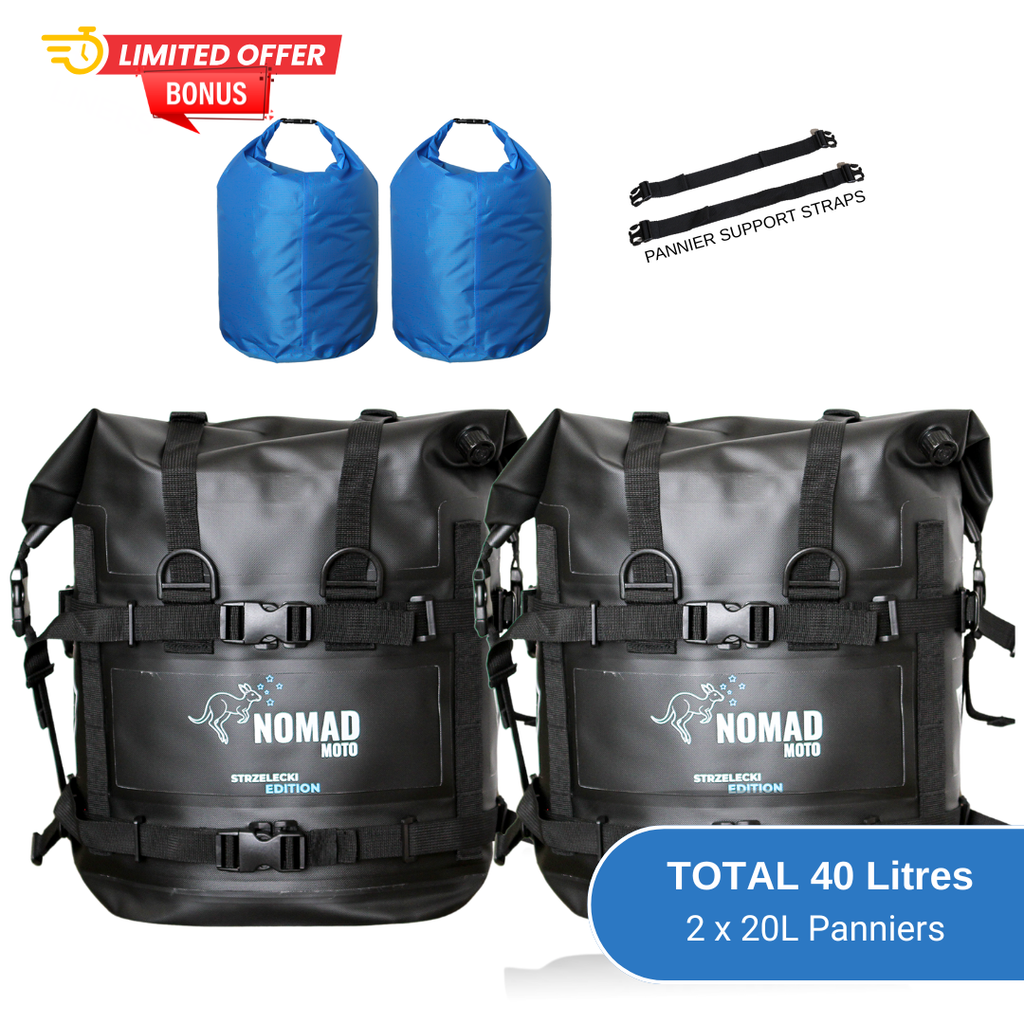 NOMAD MOTO Soft Panniers Waterproof 40L - NOMAD MOTO