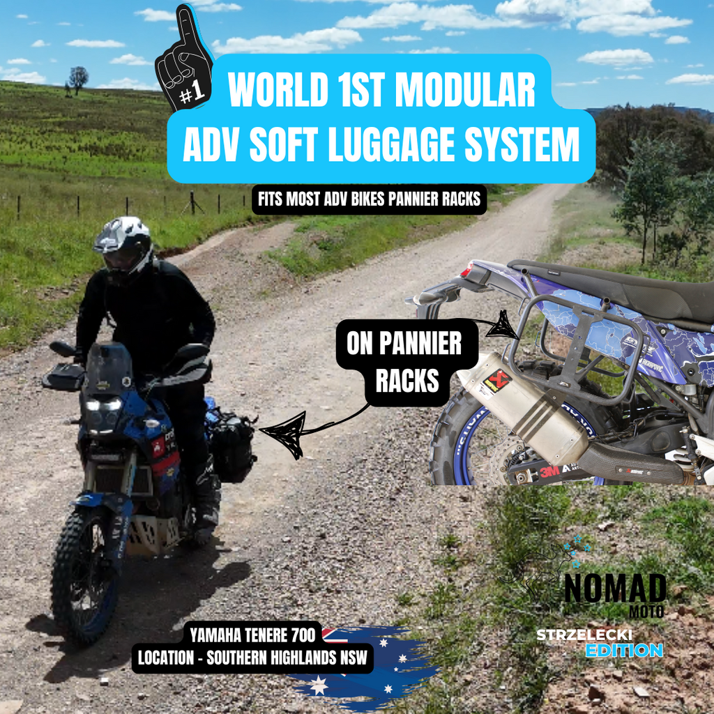 NOMAD MOTO lightweight rackless base for ADV luggage