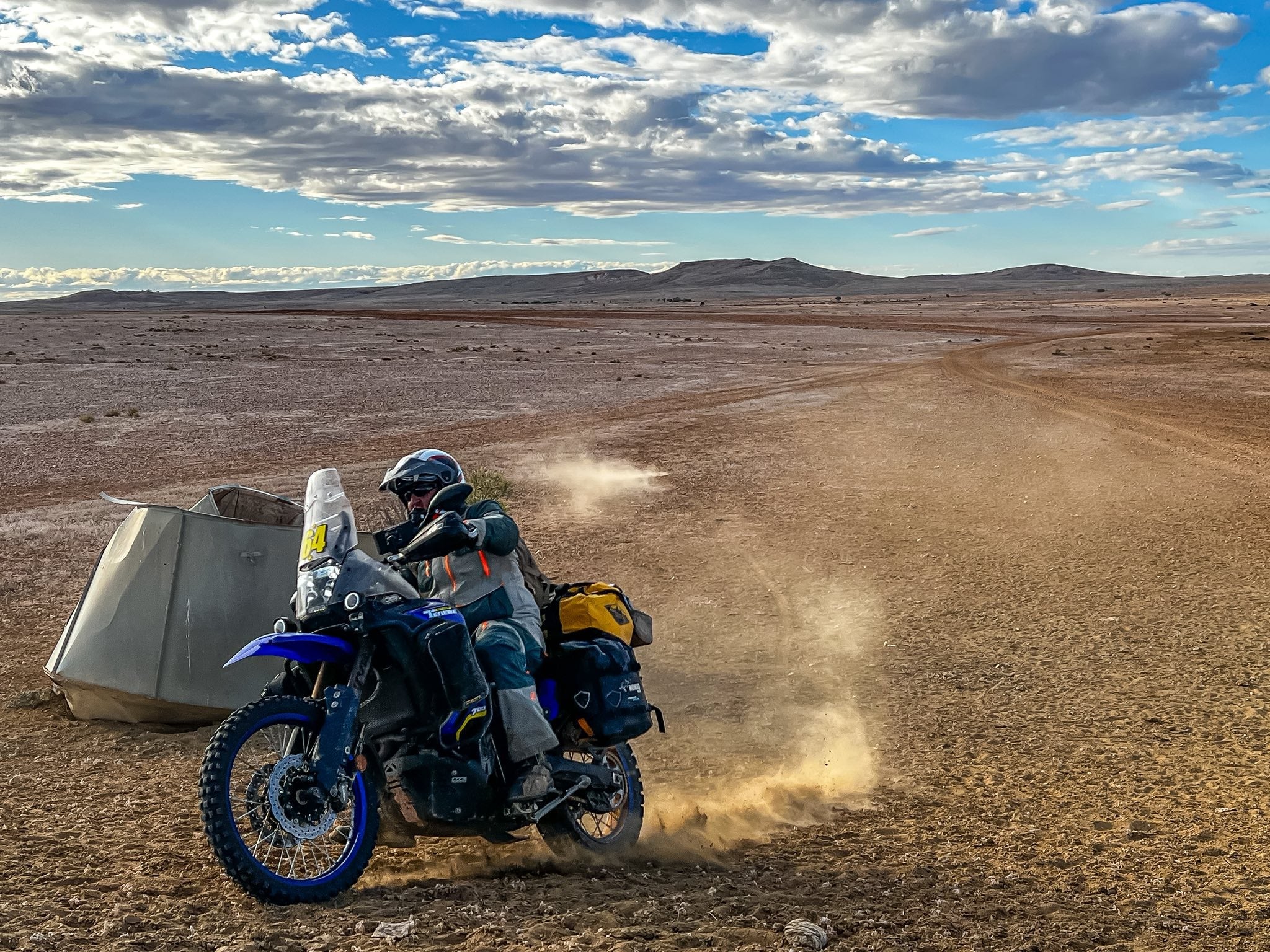 Conquer desert trails with waterproof soft panniers